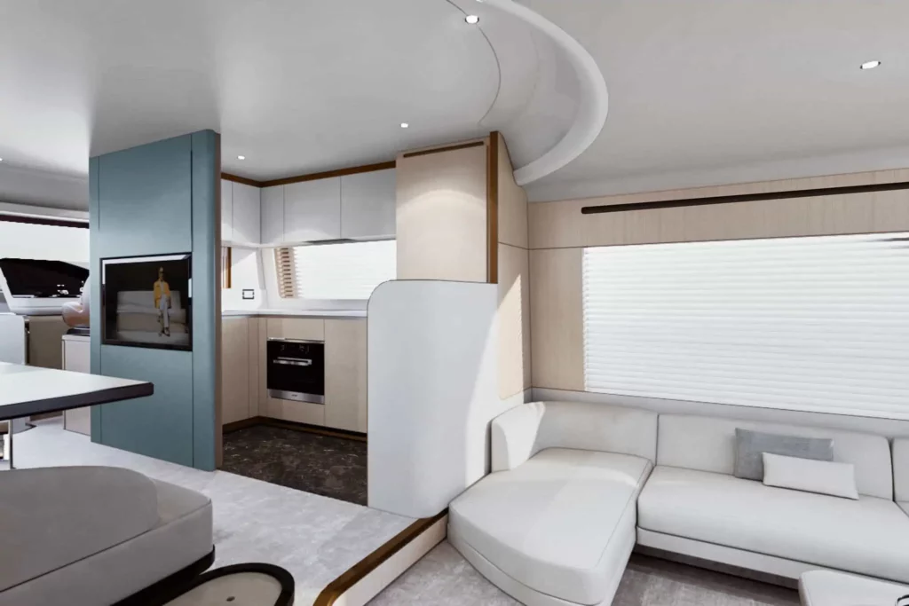 Luxury Yacht with Interior